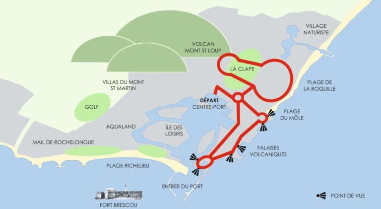 carte descriptif visite circuit est les petits trains activités à faire au cap